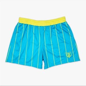 Baseball Lifestyle, Jackson Olson Signature Shorts - Neon Pinstripes. NWT